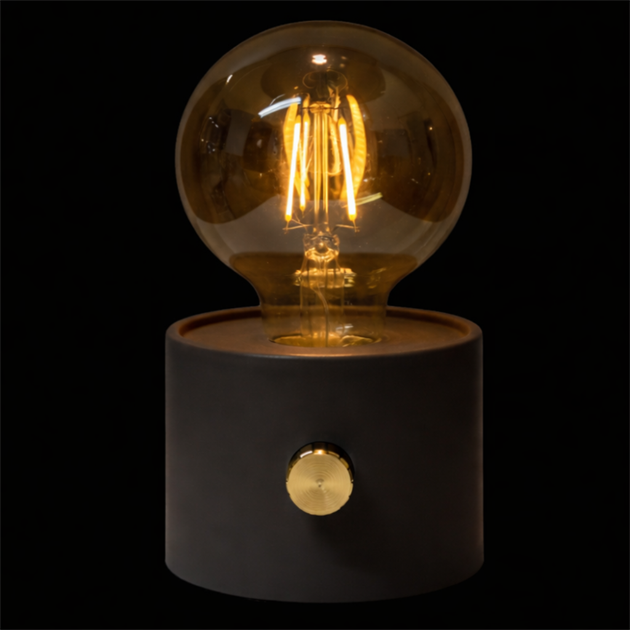 NO CABLE BATTERY black bordslampa LED